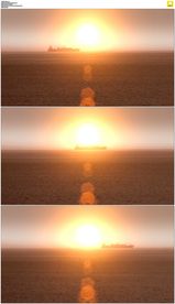 大型货运船穿越海洋