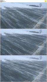 火车开过冰雪路面