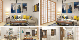 现代暗厅小户型效果图