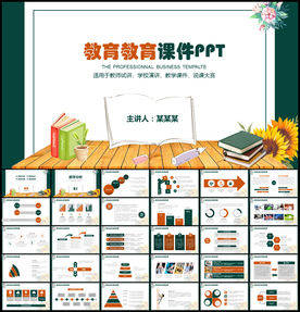 教育教学课件PPT模板