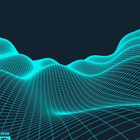 现代网络科技曲线线条