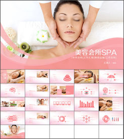SPA美容养生会所护肤PPT