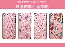 花朵玫瑰手机壳图案