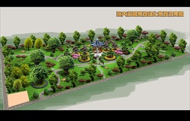 小游园绿化效果图