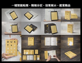 期刊画册效果图展示一键智能贴图