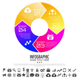 微立体商业信息图表设计素材