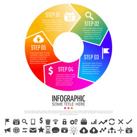 微立体商业信息图表设计素材