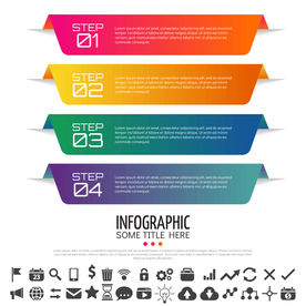 微立体商业信息图表设计素材