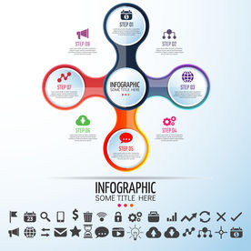 超清分层微立体商业信息图表设计