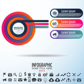 超清分层微立体商业信息图表设计