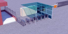 大门入口安检通道闸门