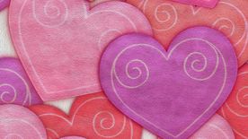 彩色爱心高清视频素材
