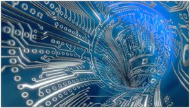 电路板隧道穿梭