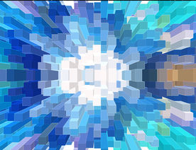 蓝色抽象背景底纹立方体纹理