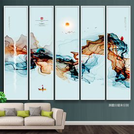 抽象水墨画 新中式