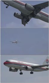 东方航空飞机飞行降落