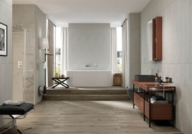 瓷砖效果图  浴室  仿古砖