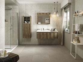 洗手间  仿古砖  瓷砖空间