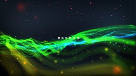 科幻线条字幕展示模板