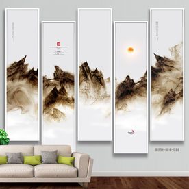 新中式装饰画 水墨晕染