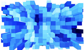 蓝色立体背景素材