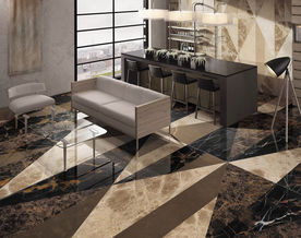 瓷砖空间 北欧风格 水刀大理石