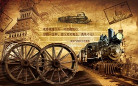 欧式复古装饰画背景墙