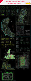 地产建筑小区总平面图纸