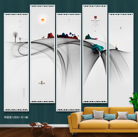 新中式 写意 新风格 装饰画