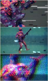 3D摇滚吉他手VJ舞台背景