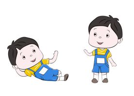 卡通小男孩