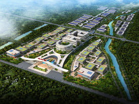 鸟瞰城市规划图