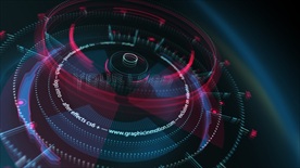 圆形全息投影logo演绎