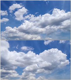 蓝天白云延时摄影