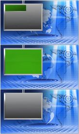 新闻演播间地球旋转背景