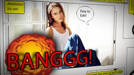 连环画漫画书风格的宣传预告