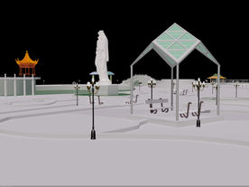 公园规划效果图