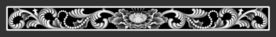 牡丹花洋花围板精雕浮雕灰度