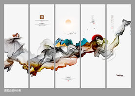 写意画 新中式水墨画