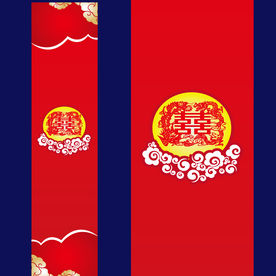 汉唐婚礼T台地毯喷绘设计