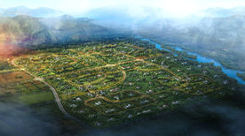 园林设计图鸟瞰图