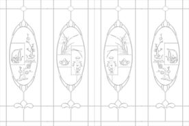 移门工艺玻璃 冰雕