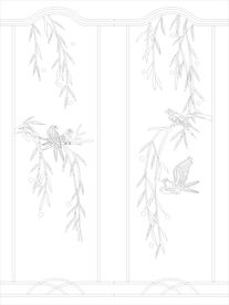 移门工艺玻璃 冰雕工艺