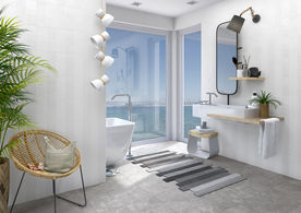 瓷砖空间  仿古砖  北欧风格