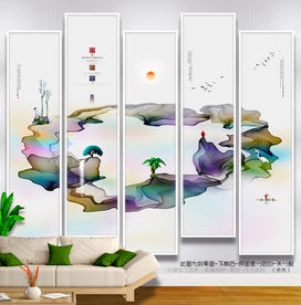 写意画 中式唯美 大自然 挂画