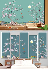 花鸟画 新中式装饰画 唯美手绘