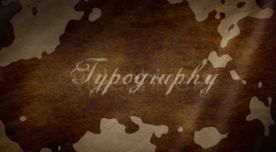 复古文字视频模板