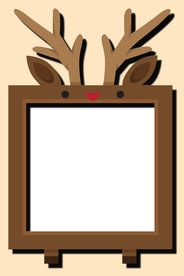 创意可爱卡通麋鹿超大相框