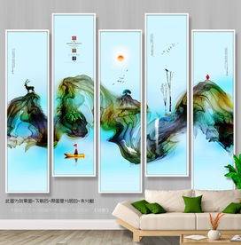 新中式写意画 唯美 大气 挂画