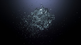 水花聚拢又飞溅的logo演绎